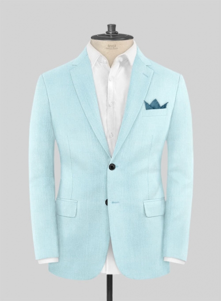 Scabal Pale Blue Wool Jacket