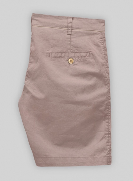 Light Mauve Stretch Chino Shorts