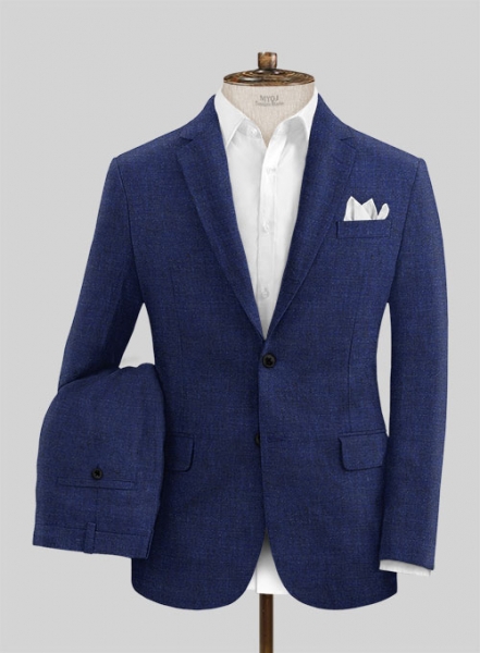 Solbiati Indigo Linen Suit