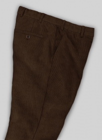 Rich Brown Thick Corduroy Trousers - 8 Wales