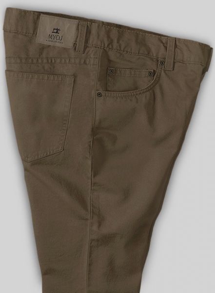 Stretch Summer Brown Chino Jeans