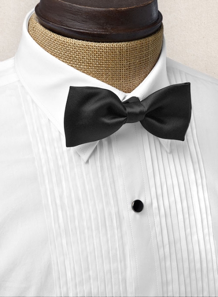 Pleated White Tuxedo Shirt