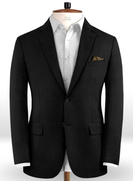 Reda Black Pure Wool Suit