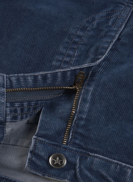 Indigo Corduroy Stretch Jeans - Denim-X