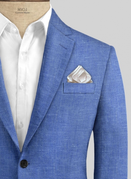 Italian Linen Smoked Blue Suit