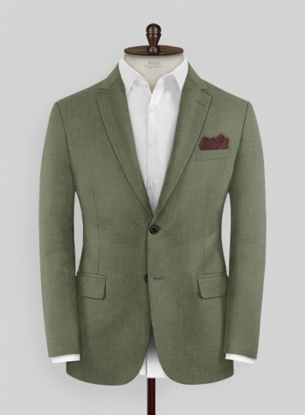 Scabal Fern Green Wool Suit