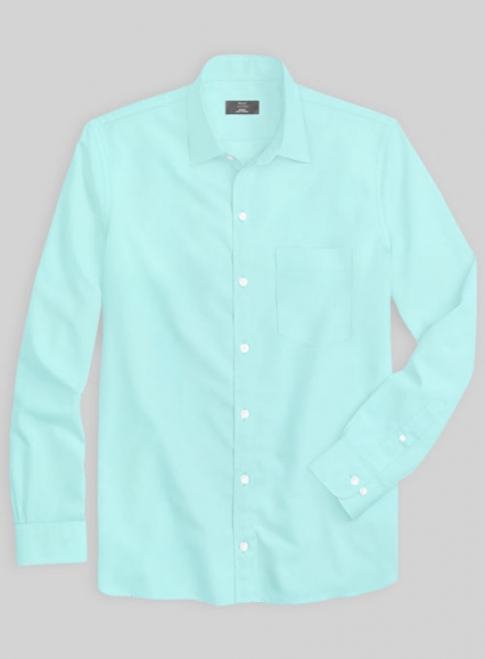 Giza Aqua Cotton Shirt- Full Sleeves