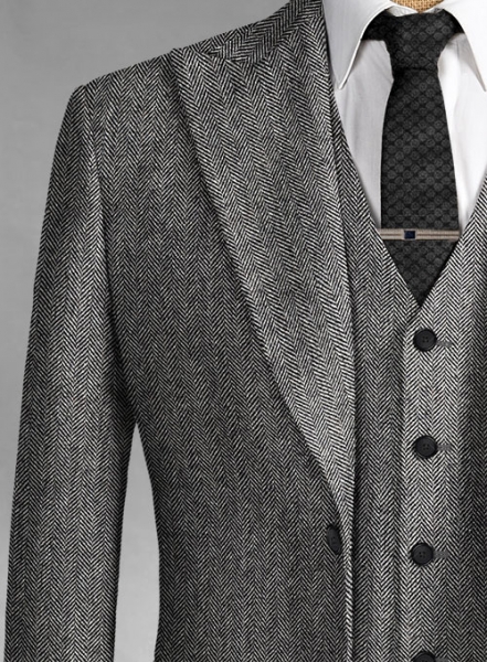 Thomas Shelby Peaky Blinders Vintage Gray Tweed Suit