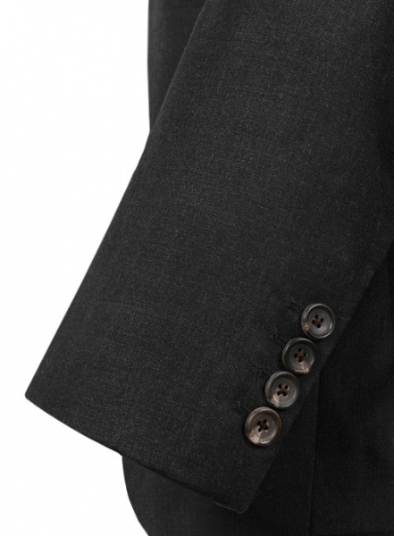 Huddersfield Dk Charcoal Pure Wool Double Breasted Blazer