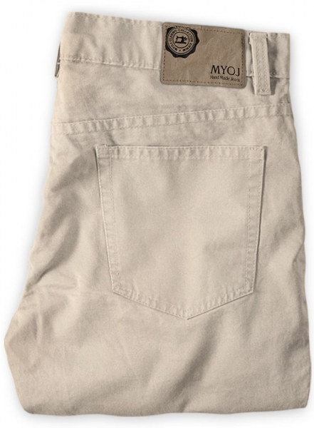 Beige Stretch Chino Jeans