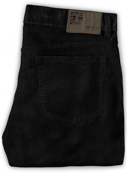 Black Corduroy Jeans - 8 Wales