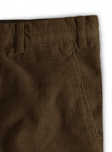 Dark Brown Corduroy Trousers : Made To Measure Custom Jeans For Men ...