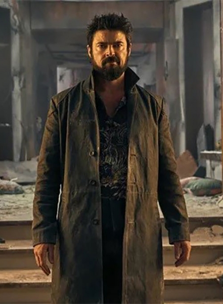 Karl Urban The Boys Leather Long Coat