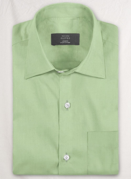 Moss Green Stretch Twill Shirt