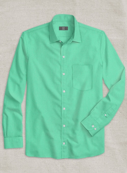 Fern Green Stretch Poplene Shirt