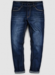 Classic Heavy Blue Hard Wash Whisker Jeans