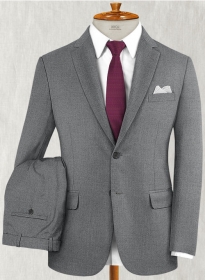 Frosted Mid Gray Terry Rayon Suit