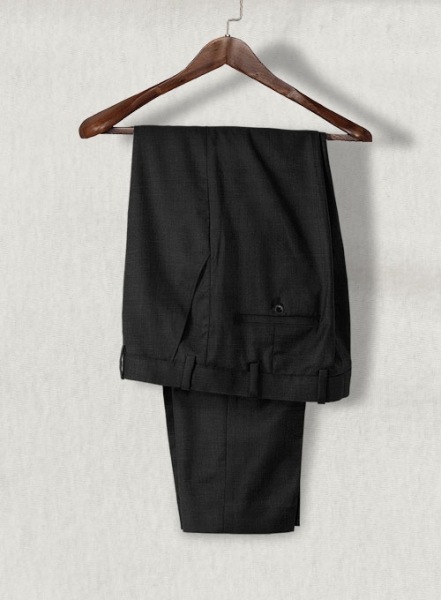 Napolean Stone Black Wool Pants