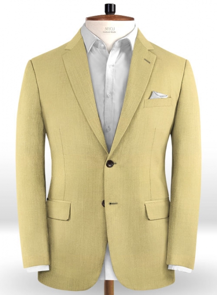 Reda Light Khaki Pure Wool Suit