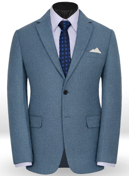 Light Weight Turkish Blue Tweed Suit