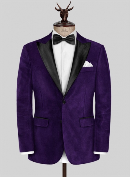 Purple Velvet Tuxedo Suit