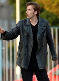 David Tennant Doctor Who Leather Trench Coat