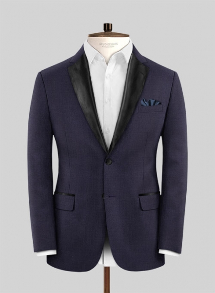 Napolean Eggplant Wool Tuxedo Suit