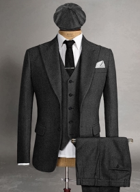 Thomas Shelby Peaky Blinders Charcoal Tweed Suit