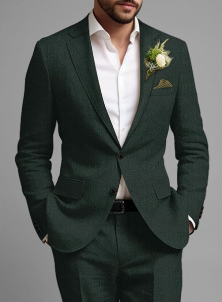 Martini Green Pure Linen Suit