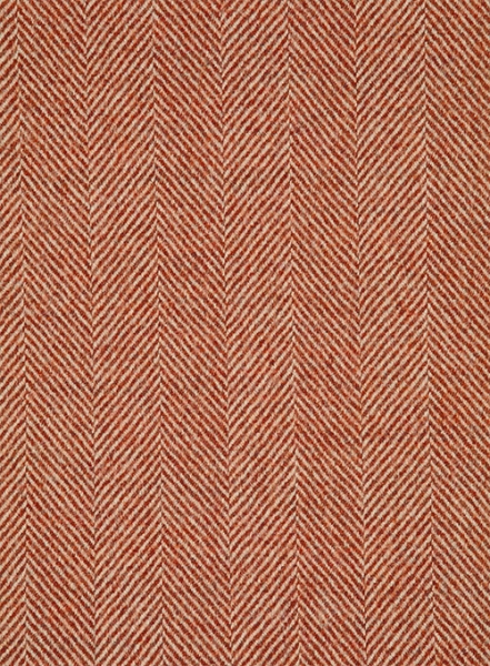 Italian Wide Herringbone Sea Orange Tweed Suit