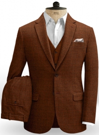 Vintage Milan Red Tweed Suit