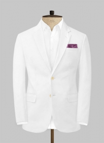 White Stretch Chino Jacket