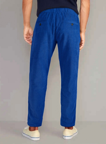 Easy Pants Bright Blue Corduroy