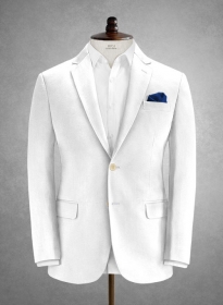 Caccioppoli Cotton Drill White Jacket