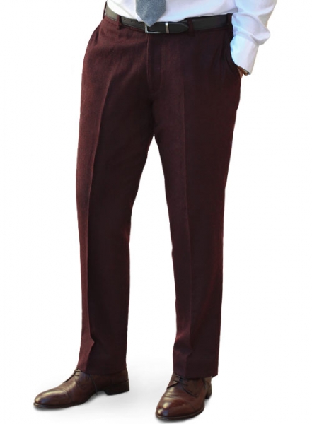 Light Weight Dark Maroon Tweed Suit