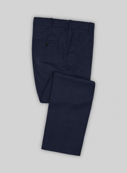 Napolean Birdseye Royal Blue Wool Pants