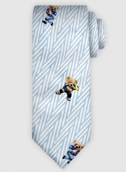 Italian Cotton Tie - Sporty Bear