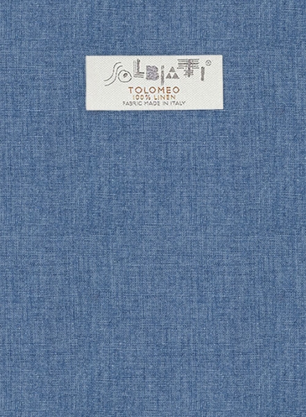 Solbiati Denim Light Blue Linen Pants