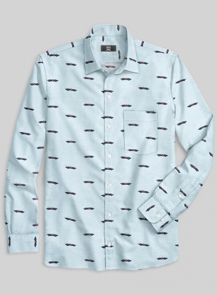 Italian Cotton Retro Car Shirt