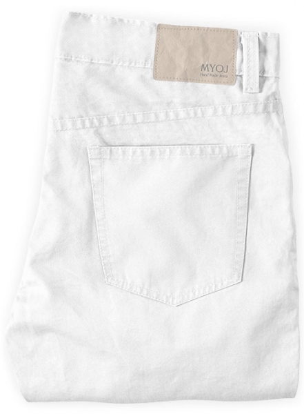 Summer Weight White Chino Jeans