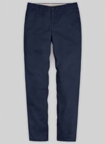 Stretch Summer Royal Blue Chino Pants