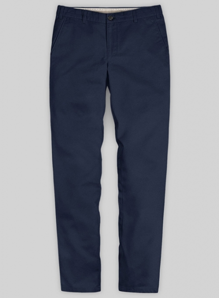 Stretch Summer Royal Blue Chino Pants