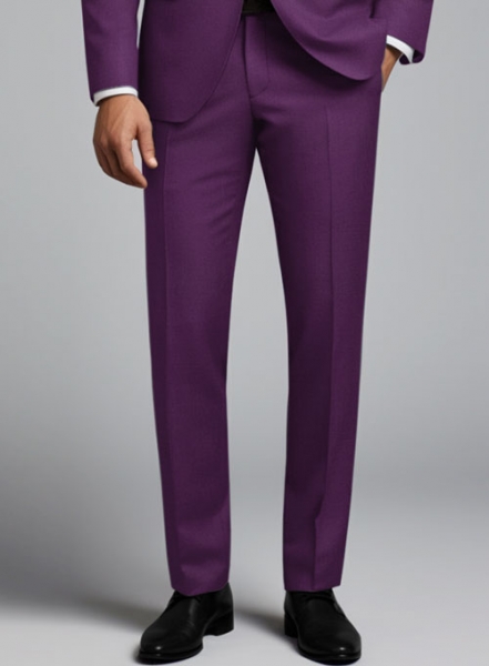 Scabal Hot Purple Wool Pants