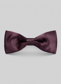 Wine Satin Bow