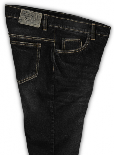 Rooster Black Hard Wash Whisker Jeans