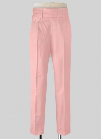 Napolean Runway Pink Double Gurkha Wool Trousers