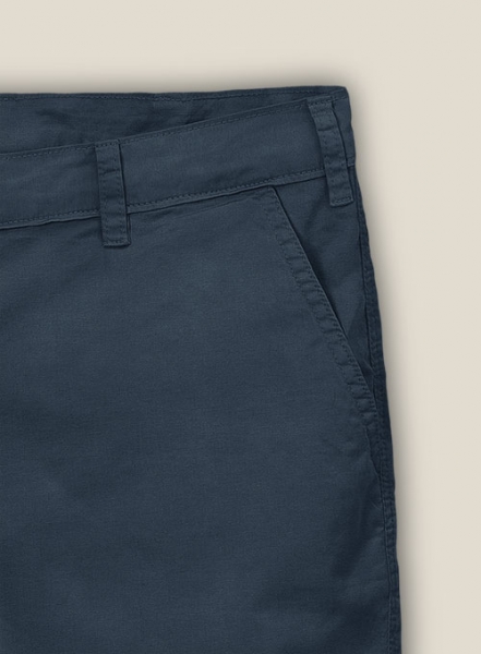 Blue Stretch Chino Shorts