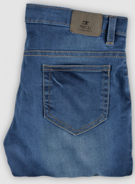 Foster Blue Stretch Stone Wash Whisker Jeans