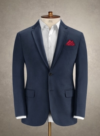 Caccioppoli Cotton Drill Deep Blue Jacket