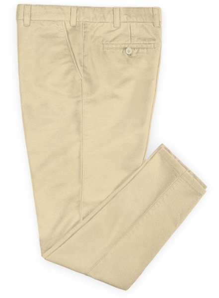 Stretch Summer Light Khaki Chino Pants